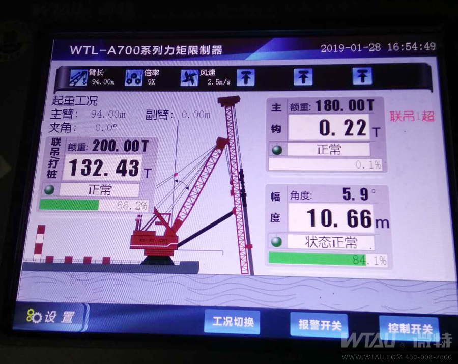 微特中交三航局打樁船力矩限制器項目順利驗收